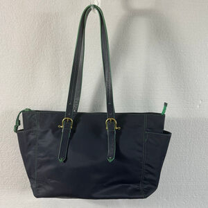 Sperry Top-Sider Canvas Sherry Navy Blue and green Nylon and Leather
Tote bag